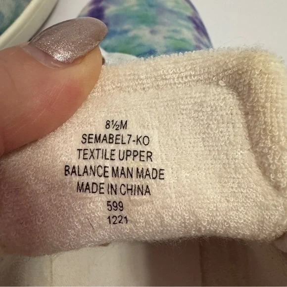 Easy Spirit Tie-Dye Sneakers Size 8.5 | Comfy Canvas Lace-Up Casual Shoes - Picture 8 of 8